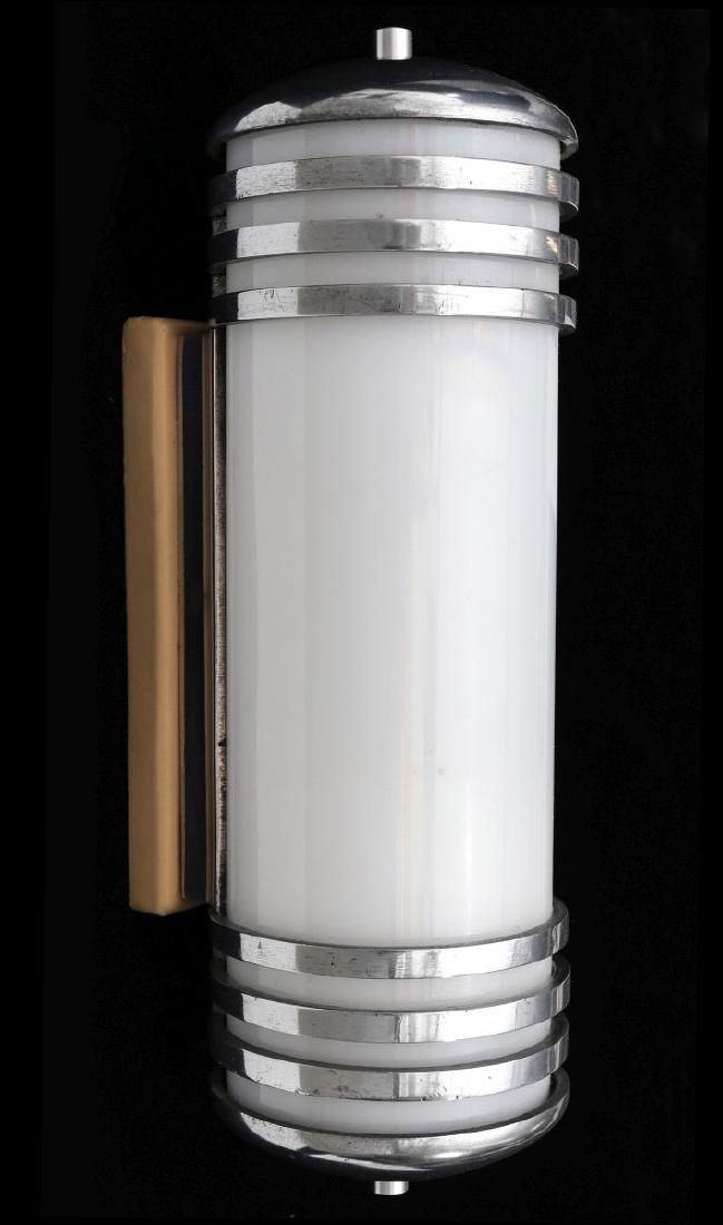 A PULLMAN ART DECO RAILCAR SIDE LAMP, CIRCA 1920 (1 of 10)