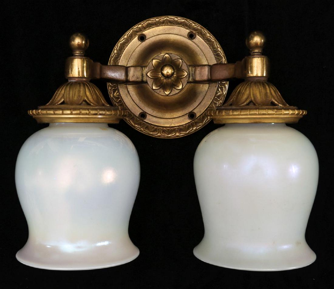 A PULLMAN RAILCAR TWO-LIGHT SIDE LAMP, CIRCA 1920 (1 of 12)