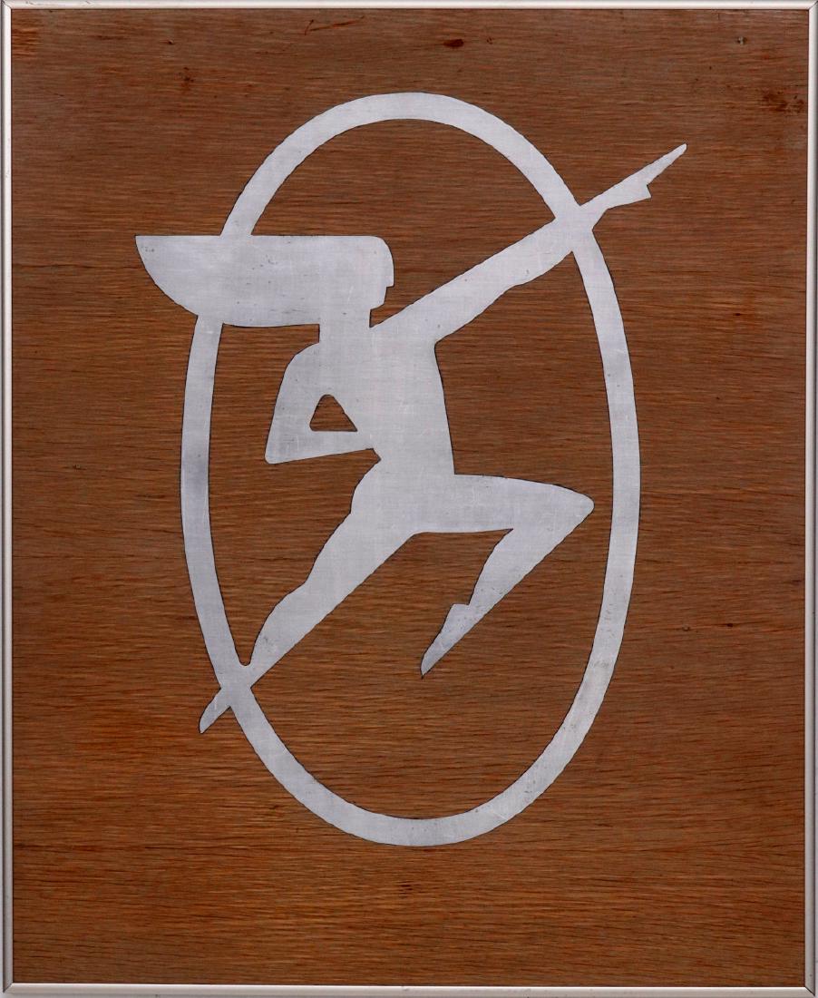 A MID 20TH C. MILWAUKEE ROAD RR HIAWATHA PLAQUE (1 of 7)