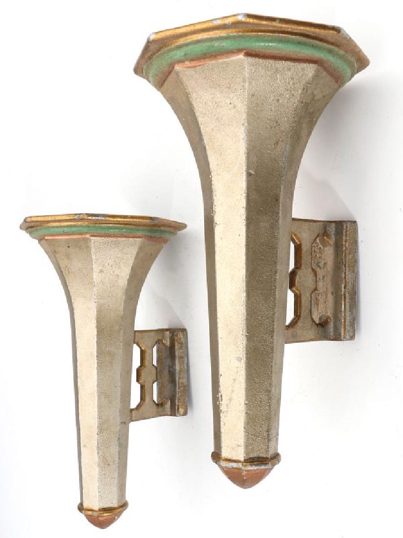 PAIR OF C 1920s RAILROAD PASSENGER CAR BUD VASES (1 of 12)