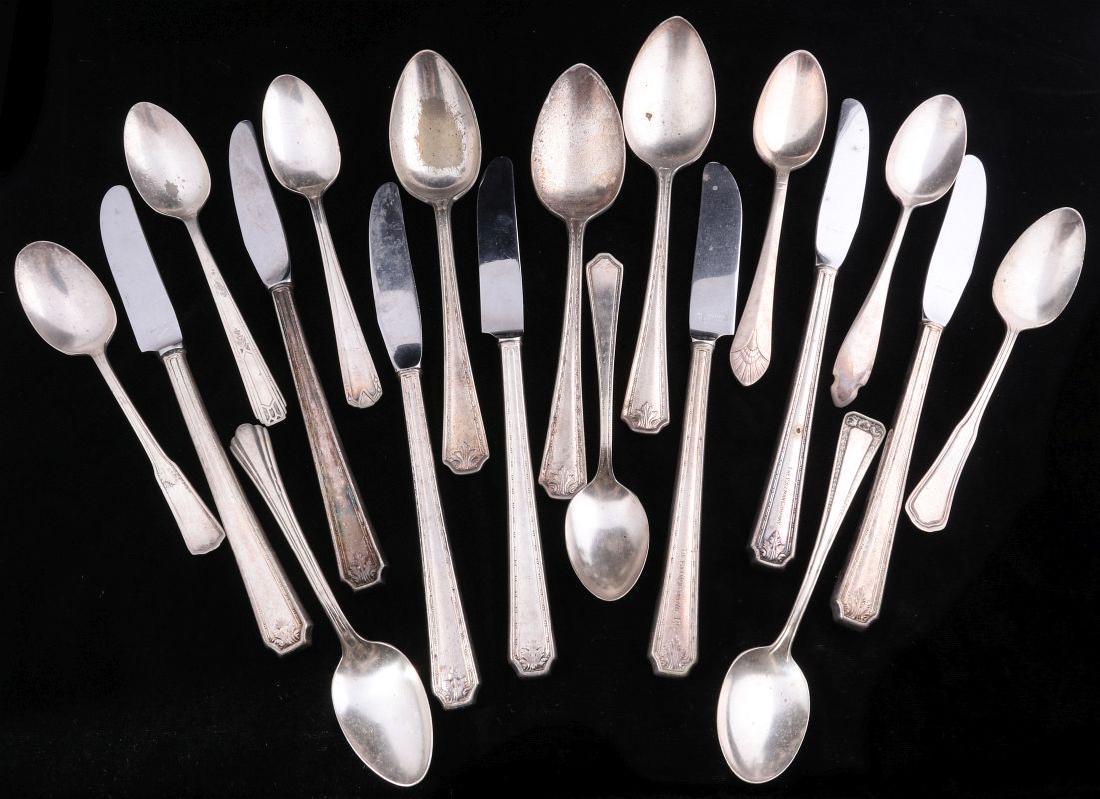 PULLMAN RAILROAD 'ROOSEVELT' SILVER-PLATE FLATWARE (1 of 14)