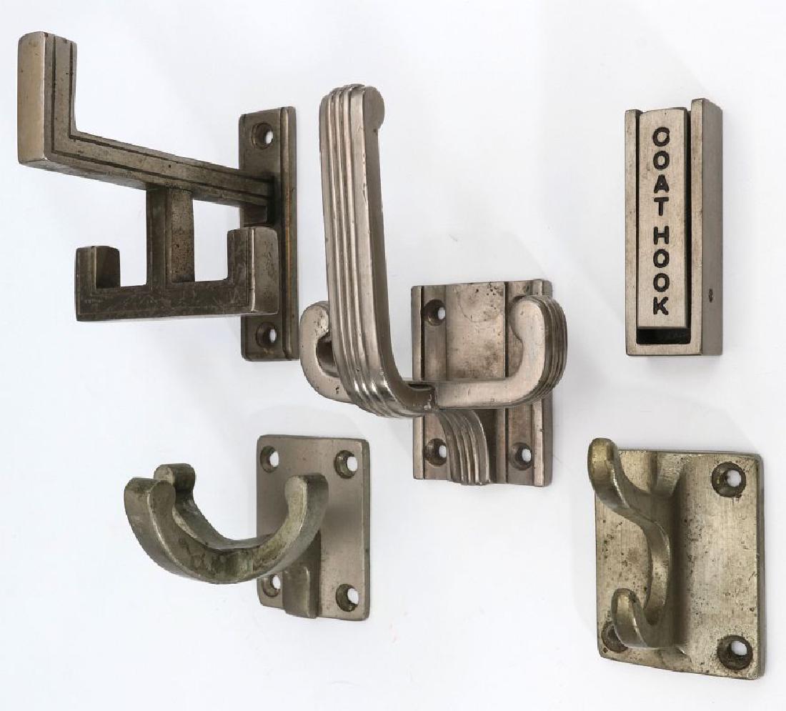 COLLECTION OF ART DECO RAILCAR COAT & HAT HOOKS (1 of 13)