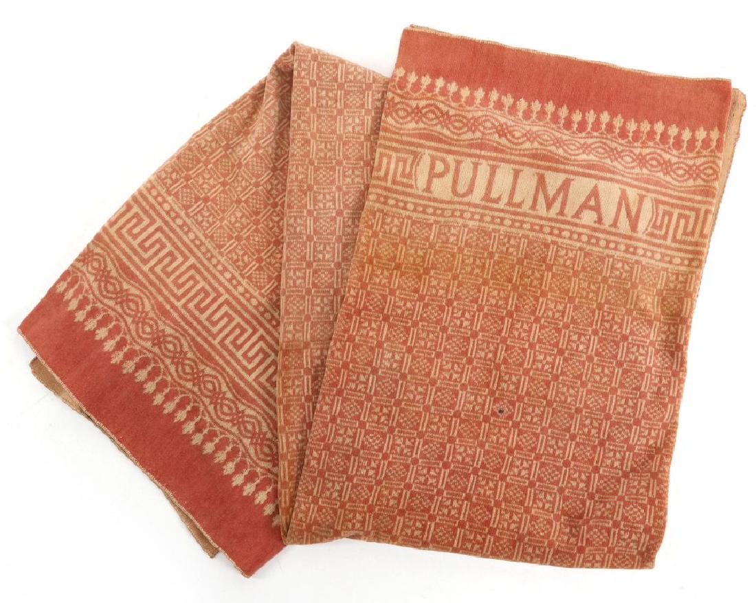 A RARE PULLMAN COMPANY PATTERNED RAILCAR BLANKET (1 of 16)