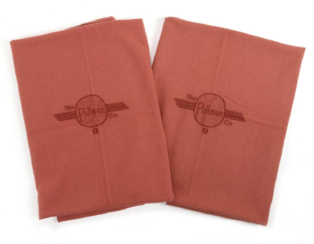 A PAIR OF PULLMAN CO. NO. 9 WOOL RAILCAR BLANKETS (1 of 17)