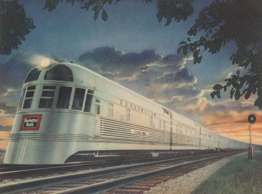 A MID 20TH CENT BURLINGTON SILVER KING ADVTG PRINT (1 of 7)