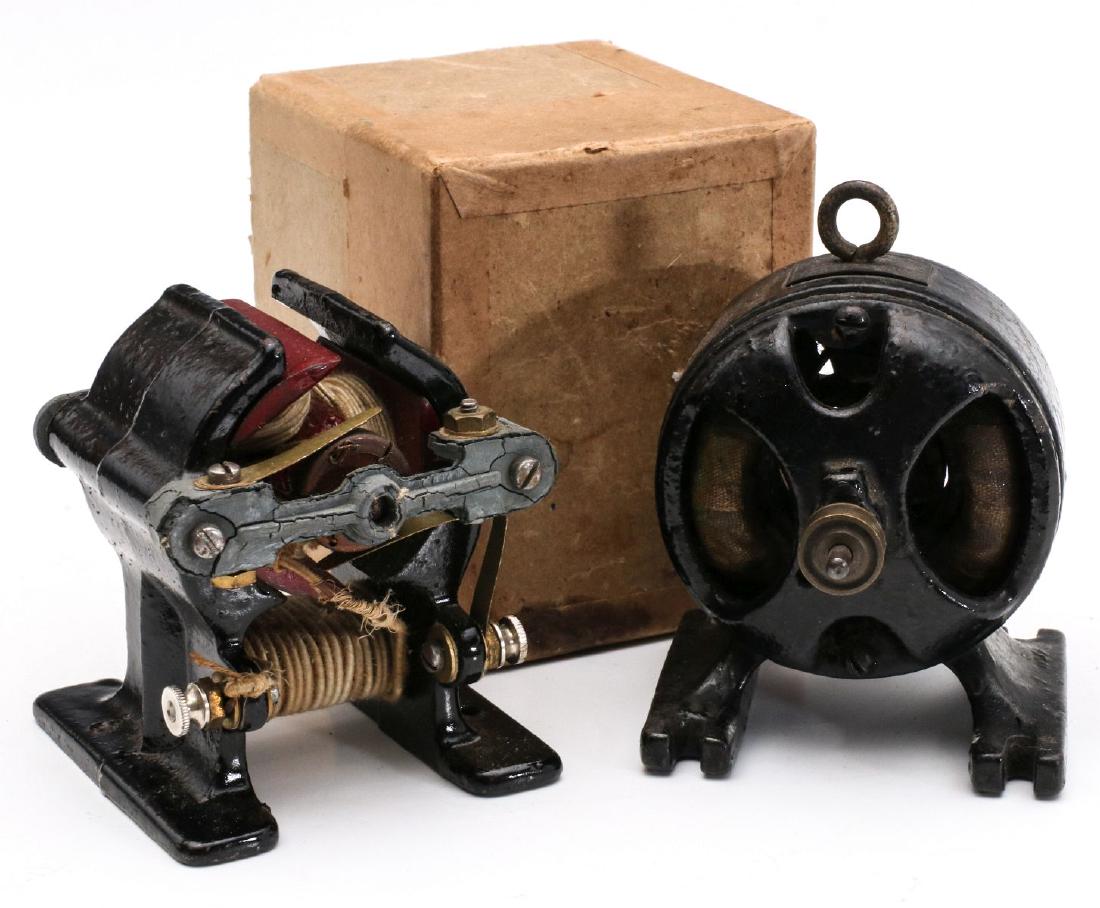 EARLY 20TH CENT MINIATURE CAST IRON OPEN MOTORS (1 of 9)