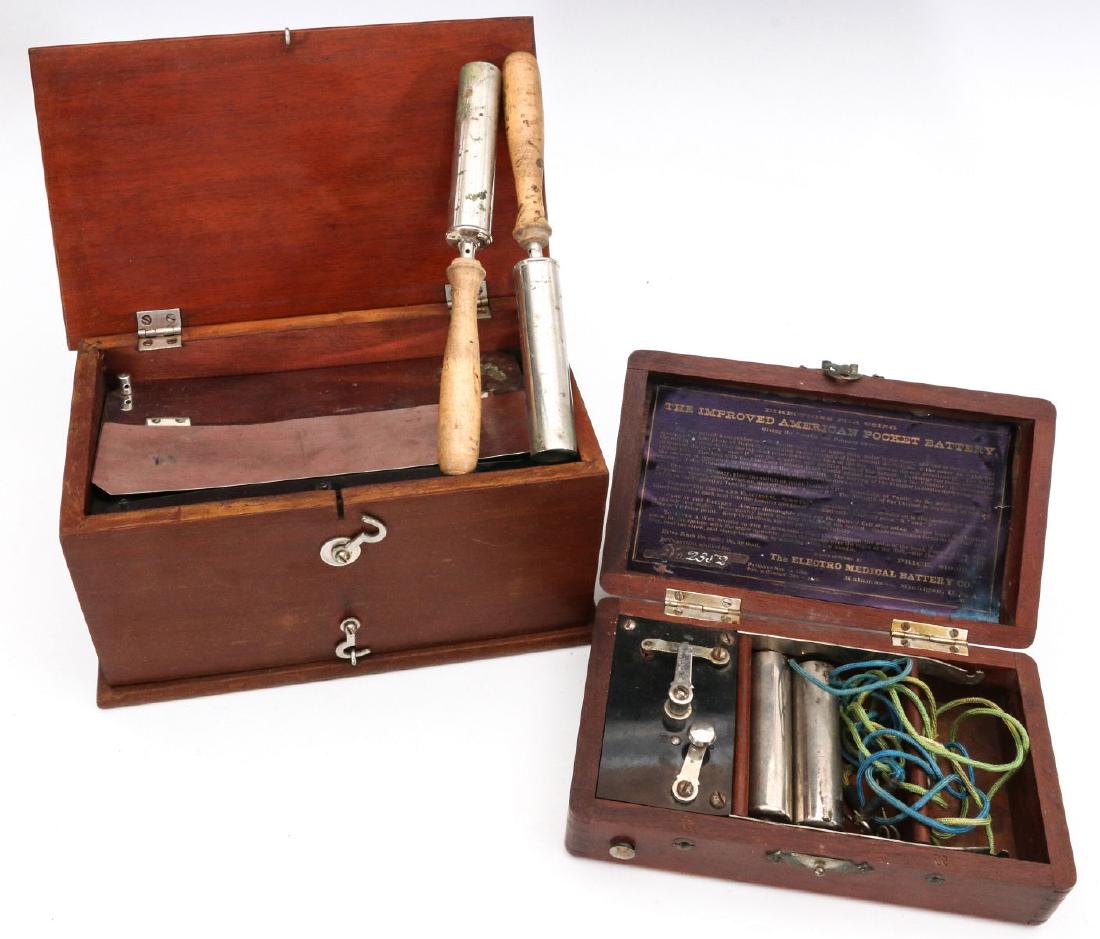 TWO ANTIQUE QUACK MEDICAL DEVICES CIRCA 1900 (1 of 12)