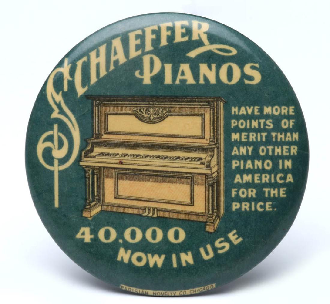 SCHAEFFER PIANOS ADVERTISING POCKET MIRROR (1 of 7)