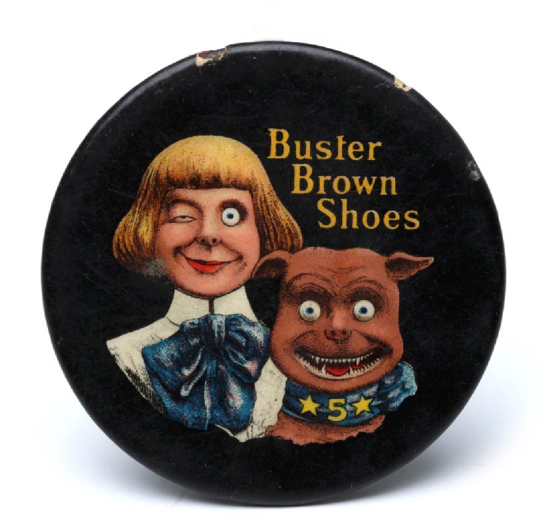A BUSTER BROWN SHOES ADVERTISING POCKET MIRROR (1 of 8)