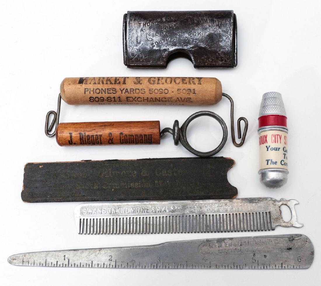 STOCK YARD AND WHISKEY ADVERTISING NOVELTIES 1900s (1 of 9)