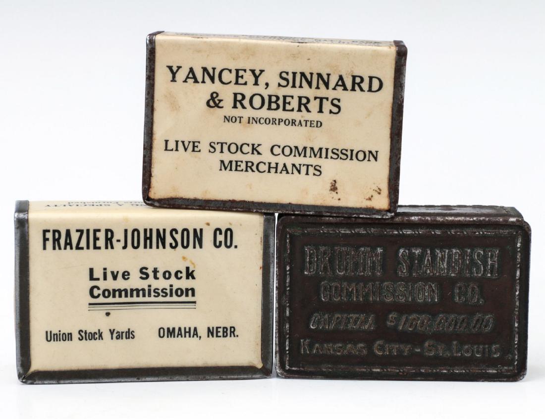 LIVE STOCK COMMISSION ADVERTISING MATCH BOX HOLDER (1 of 13)