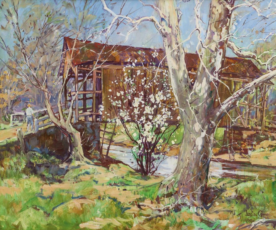 LESLIE COPE (1913-2002) OIL ON MASONITE (1 of 14)