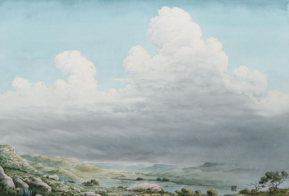 LLOYD CHESTER FOLTZ (1897 - 1990, KAN) WATERCOLOR (1 of 14)