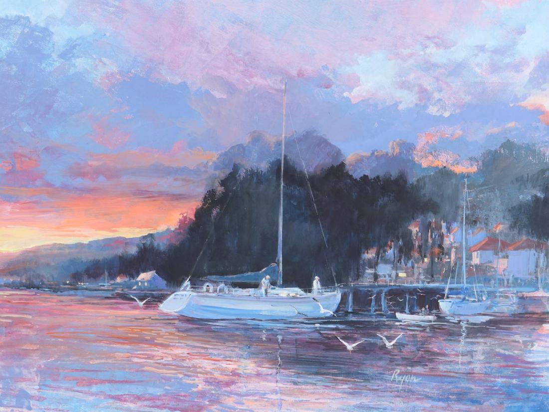 JIM RYON (1935-2016) ACRYLIC ON PAPER (1 of 11)