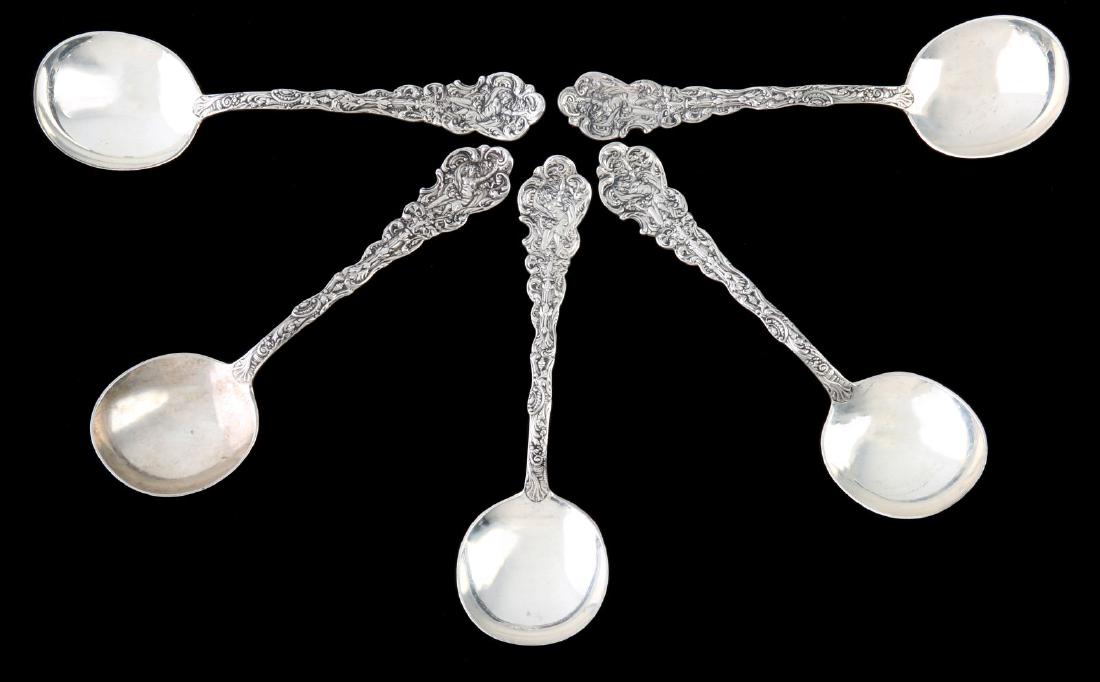 GORHAM VERSAILLES STERLING SILVER GUMBO SPOONS (1 of 7)