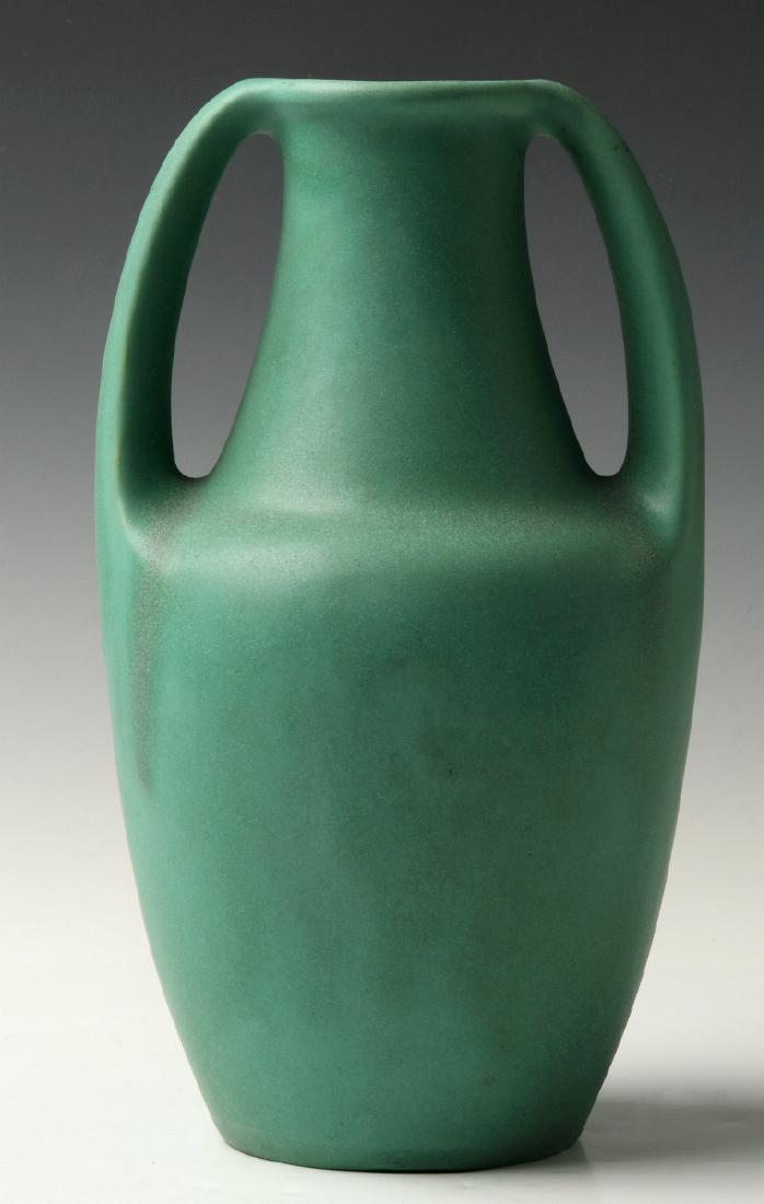 A TECO ART POTTERY MATTE GREEN VASE CIRCA 1910 (1 of 13)