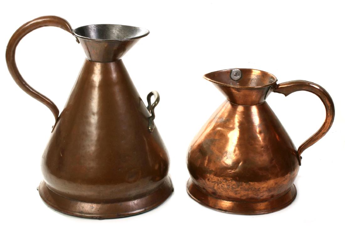 TWO 19TH CEN. ENGLISH HARVESTER COPPER MEASURES (1 of 14)