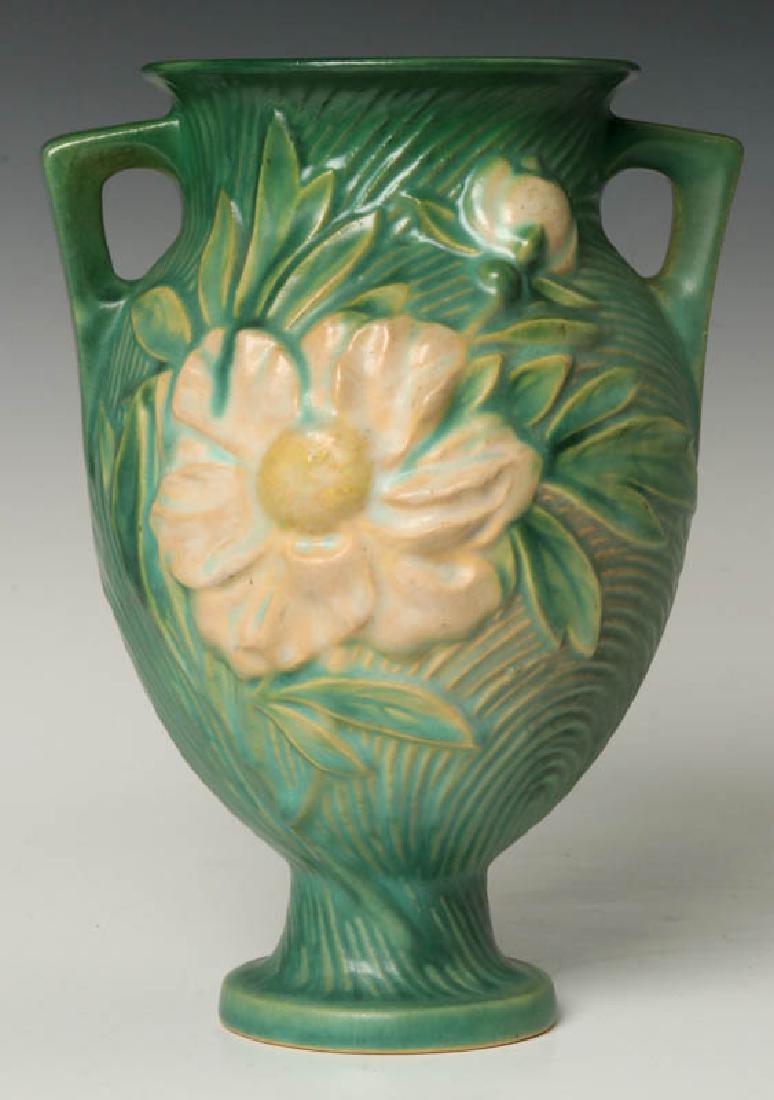 A ROSEVILLE 'PEONY' ART POTTERY VASE (1 of 10)