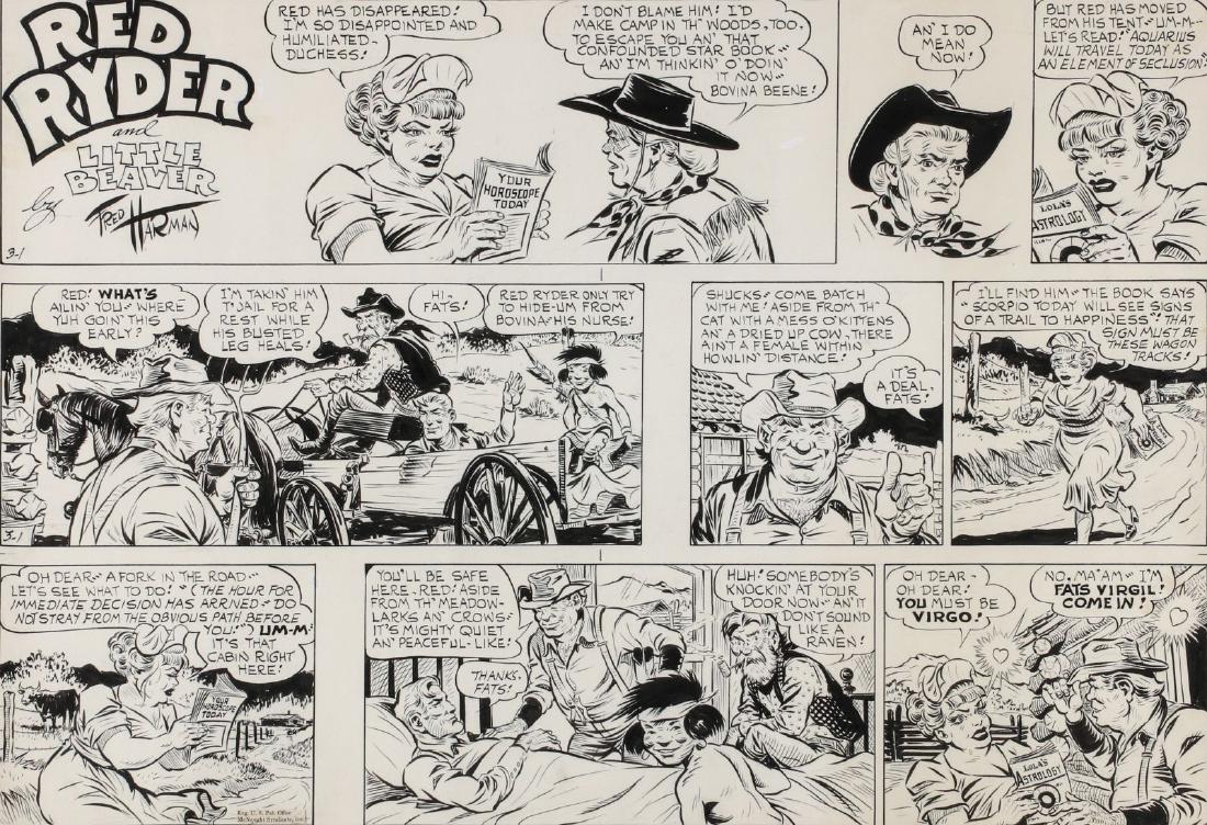 FRED HARMAN RED RYDER ORIG SUNDAY STRIP MARCH 1959 (1 of 18)