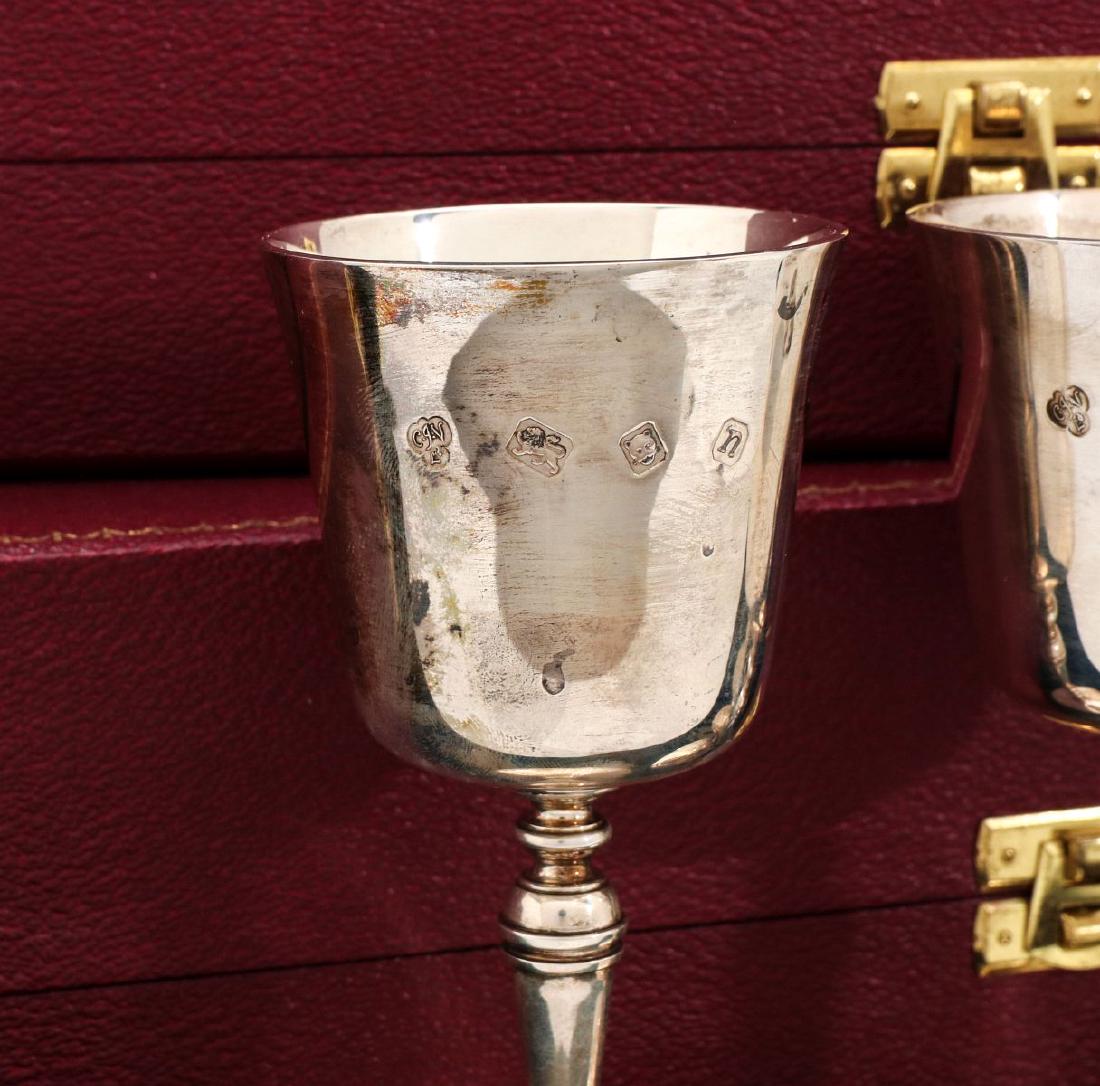 EIGHT C.J. VANDER LONDON STERLING GOBLETS & CASES (1 of 9)