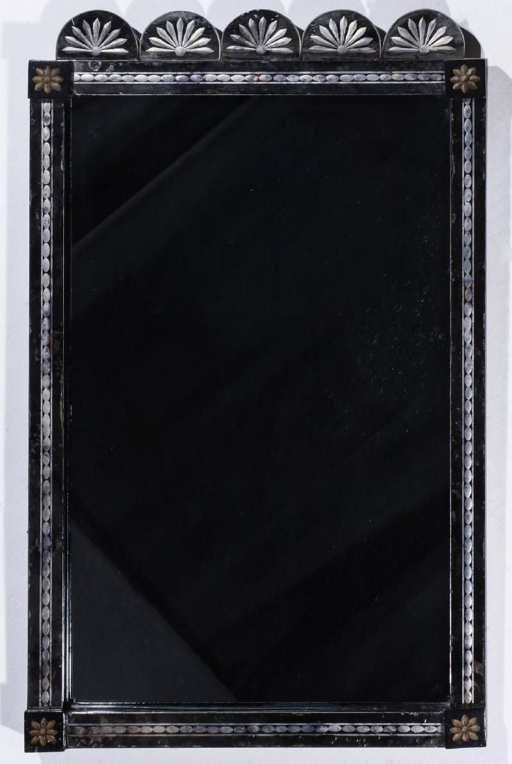AN EARLY 20TH C REVERSE ETCHED CONTINENTAL MIRROR (1 of 7)