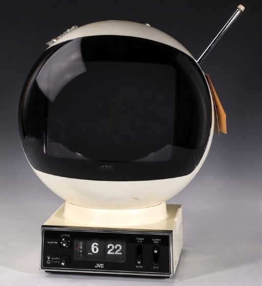 A JVC 'VIDEOSPHERE' SPACE HELMET TELEVISION C 1970