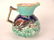 211: VICTORIAN MAJOLICA FISH & SEASHELL PITCHER - 2