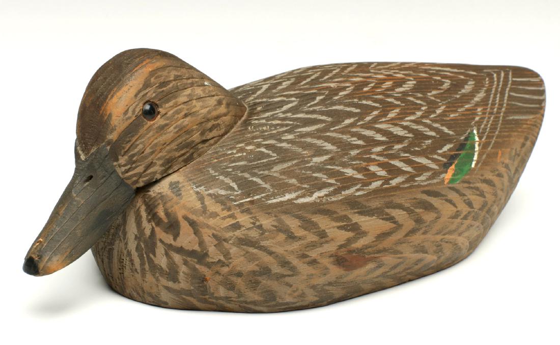 A GREEN-WINGED TEAL HEN DECOY BY WILL KIRKPATRICK (1 of 14)