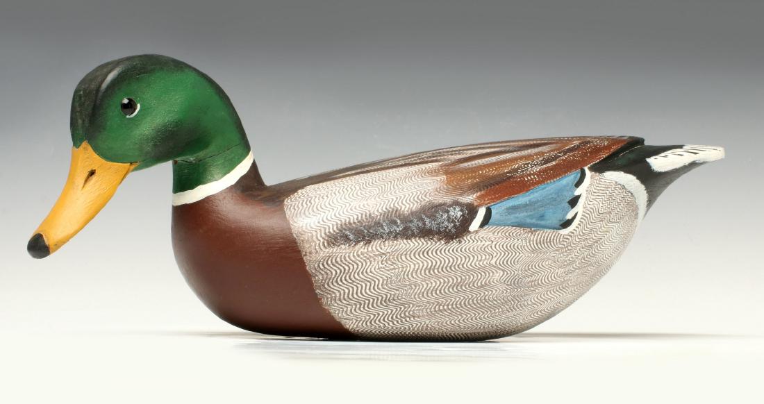 A CHARLES SEIDEL MALLARD DRAKE DECOY, VIRGINIA (1 of 17)