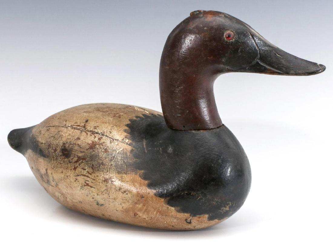 A MASON ‘CHESAPEAKE BAY’ CANVASBACK DRAKE DECOY (1 of 10)