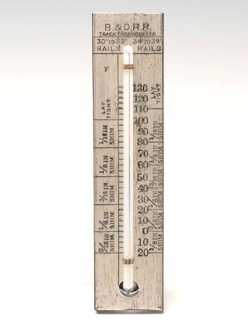 A B&O RAILROAD TRACK THERMOMETER (1 of 7)
