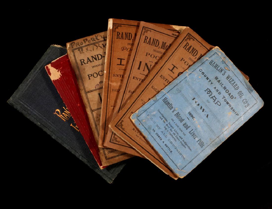 LATE 19th & EARLY 20th C. POCKET RAILROAD MAPS (1 of 12)