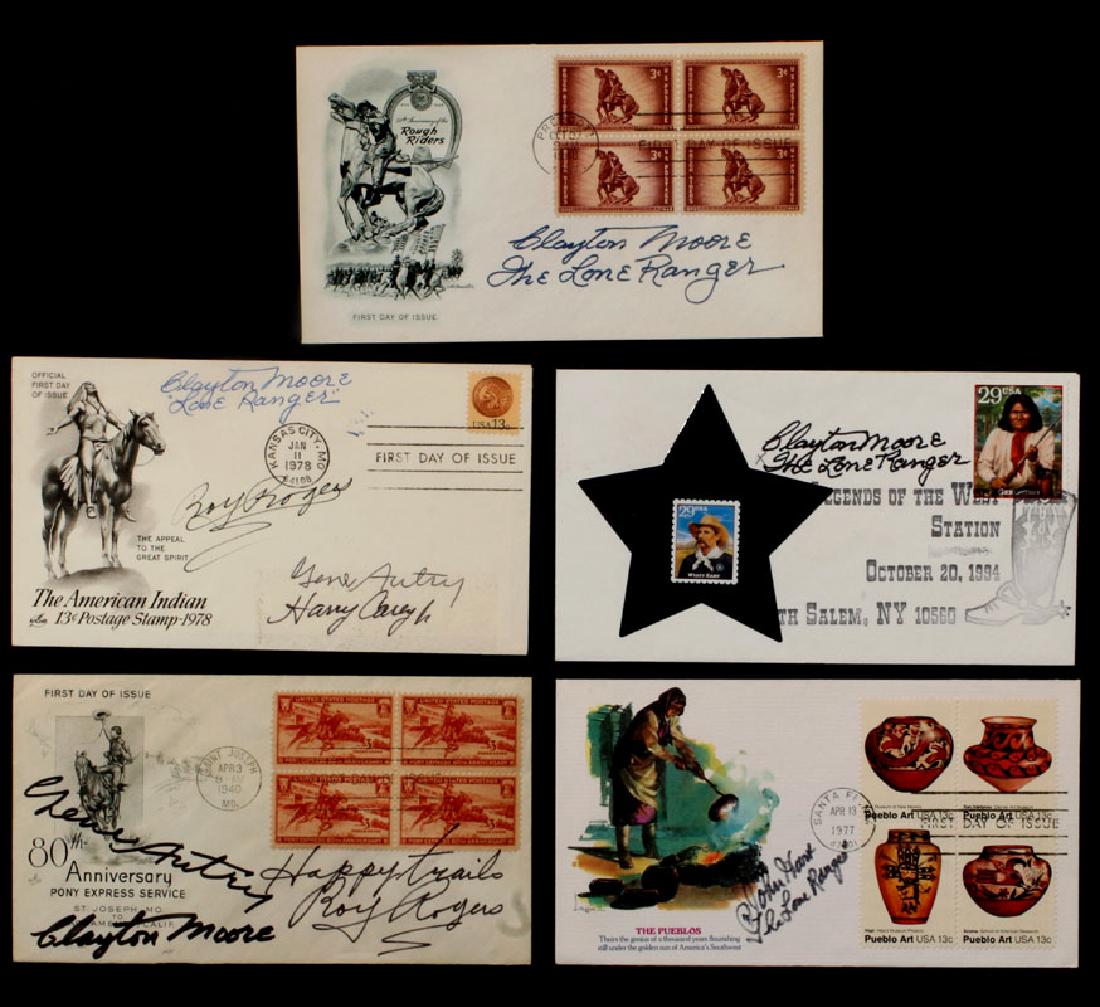 TEN WESTERN STAR AUTOGRAPHS AUTRY, ROGERS, ETC (1 of 9)