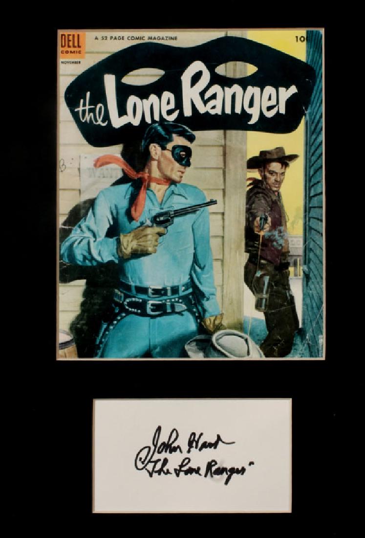LOT OF SIGNED JOHN HART LONE RANGER PHOTOS, ETC (1 of 11)