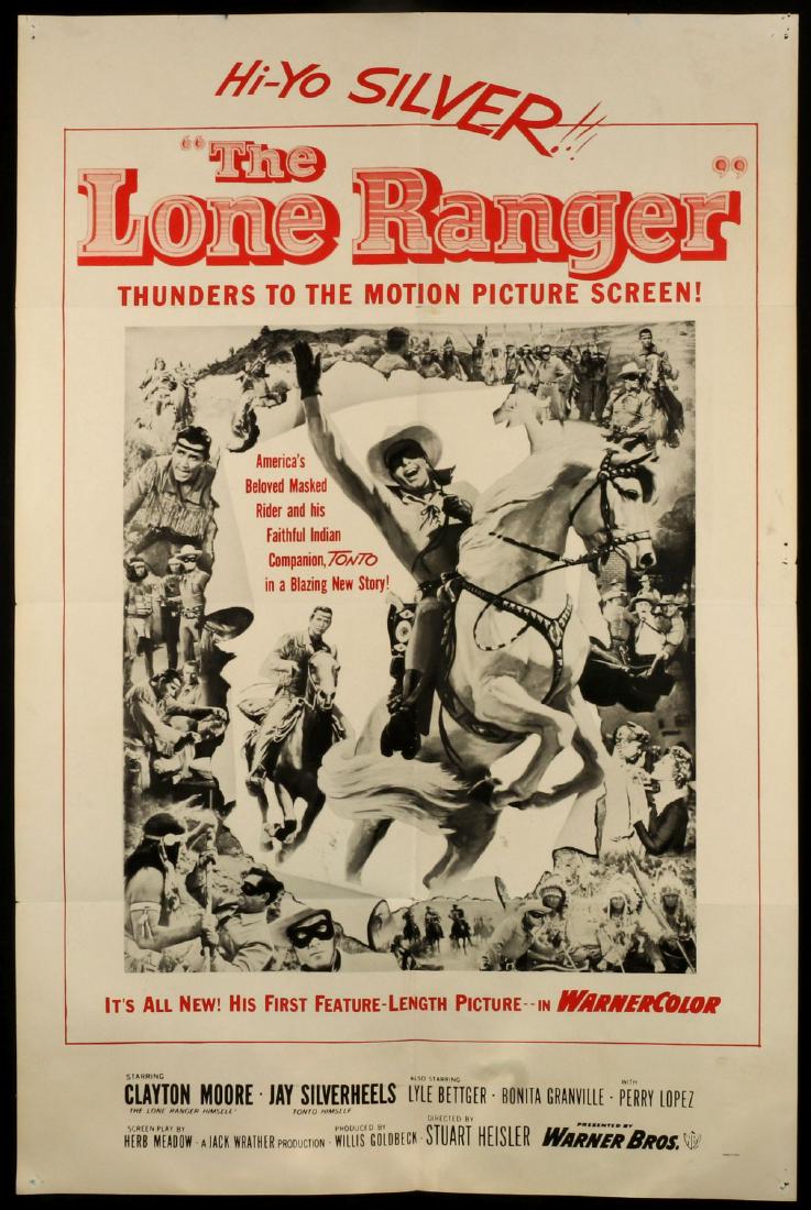 A 1956 'THE LONE RANGER' MOVIE POSTER (1 of 11)