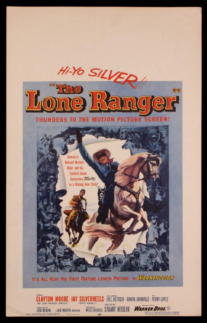 A LONE RANGER WARNER BROTHERS PROMO POSTER, 1955 (1 of 9)