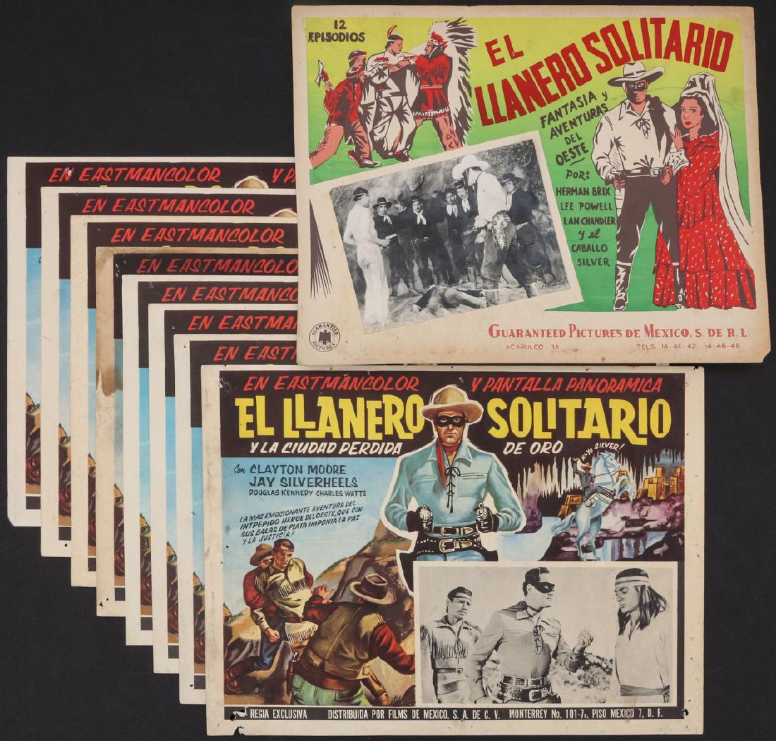 NINE LONE RANGER MEXICAN CINEMA LOBBY CARDS (1 of 12)