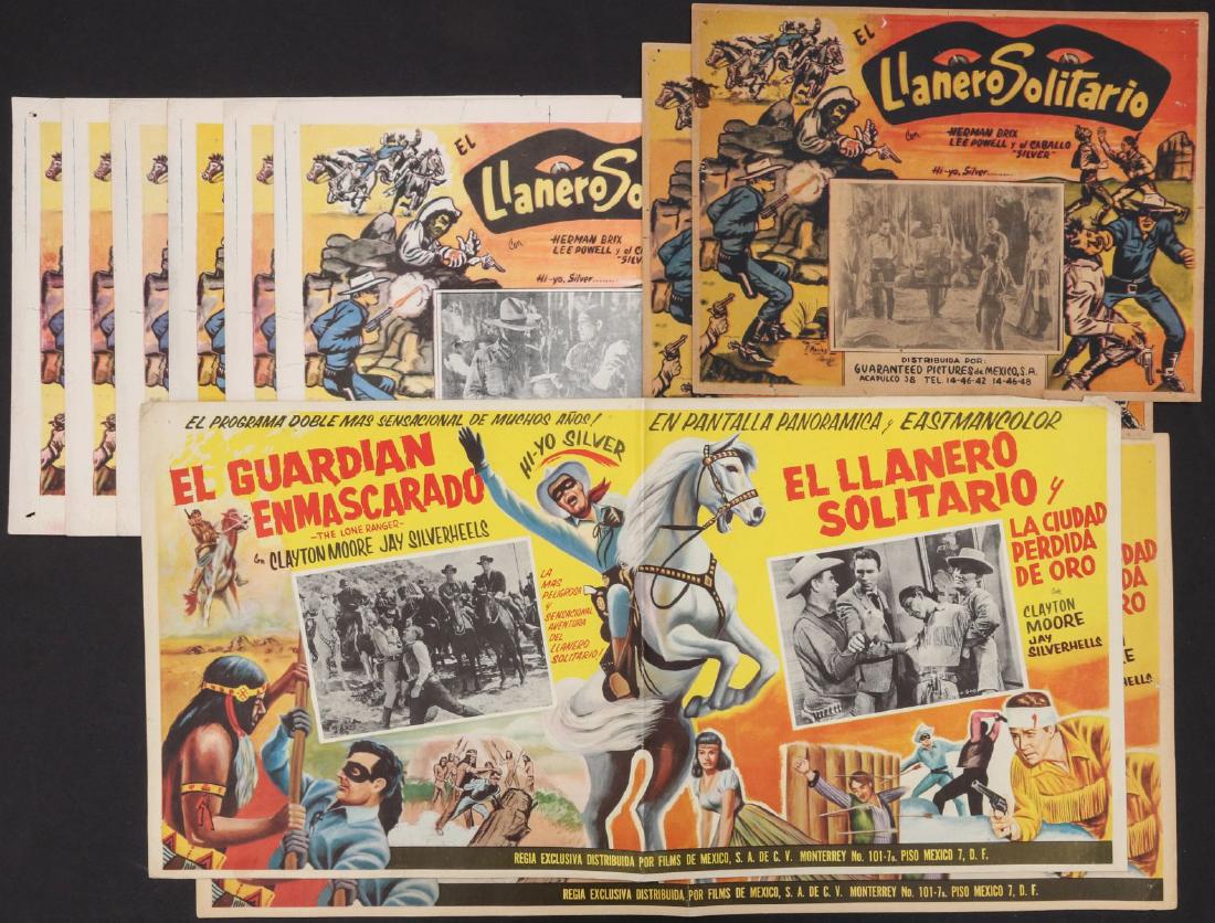LOT OF TEN LONE RANGER MEXICAN CINEMA LOBBY CARDS (1 of 11)