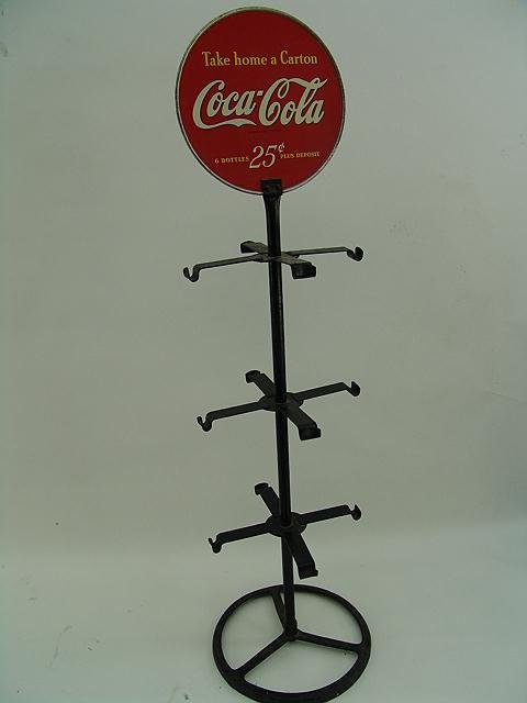 1930'S COCA-COLA SIX PACK DISPLAY RACK - EXCELLEN - 2