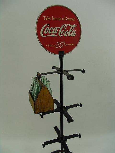 1930'S COCA-COLA SIX PACK DISPLAY RACK - EXCELLEN - 4