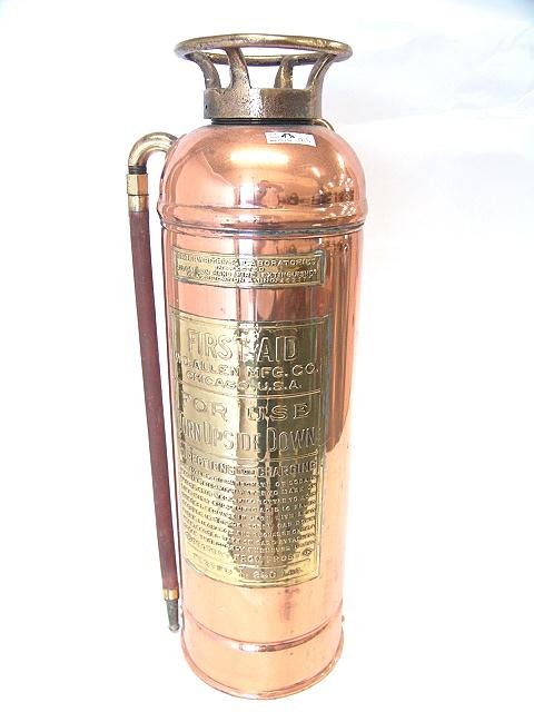 W.D. ALLEN MFG. CO. COPPER FIRE EXTINGUISHER