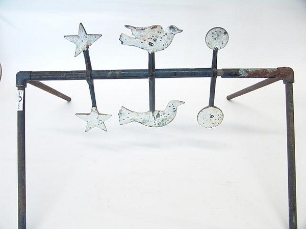 CAST IRON SHOOTING GALLERY TARGETS ON STAND