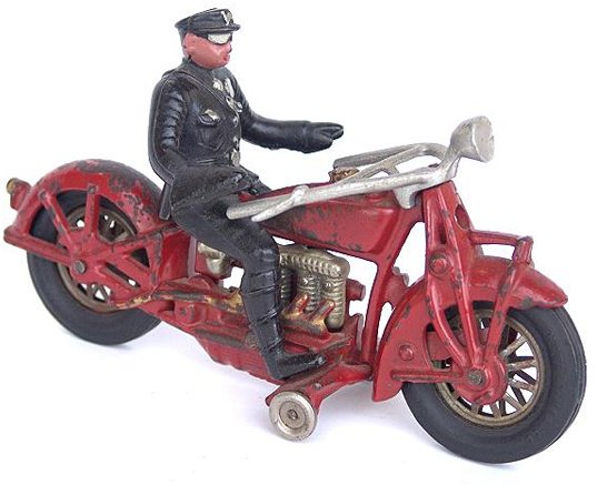 HUBLEY FOUR CYLINDER INDIAN ANTIQUE TOY MOTORCYCLE
