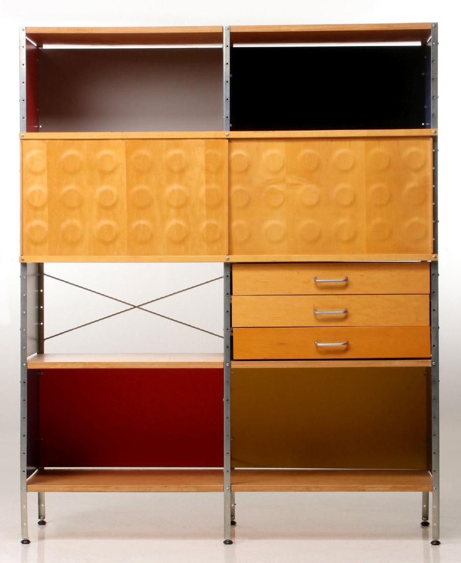 AN EAMES STORAGE UNIT ATTRIBUTED TO MODERNICA: 2000 From the original design by Charles and Ray Eames, manufactured by Herman Miller. Measures 58.5 x 47.25 x 16 inches. We happily provide seamless in-house packing and shipping services on nearly e