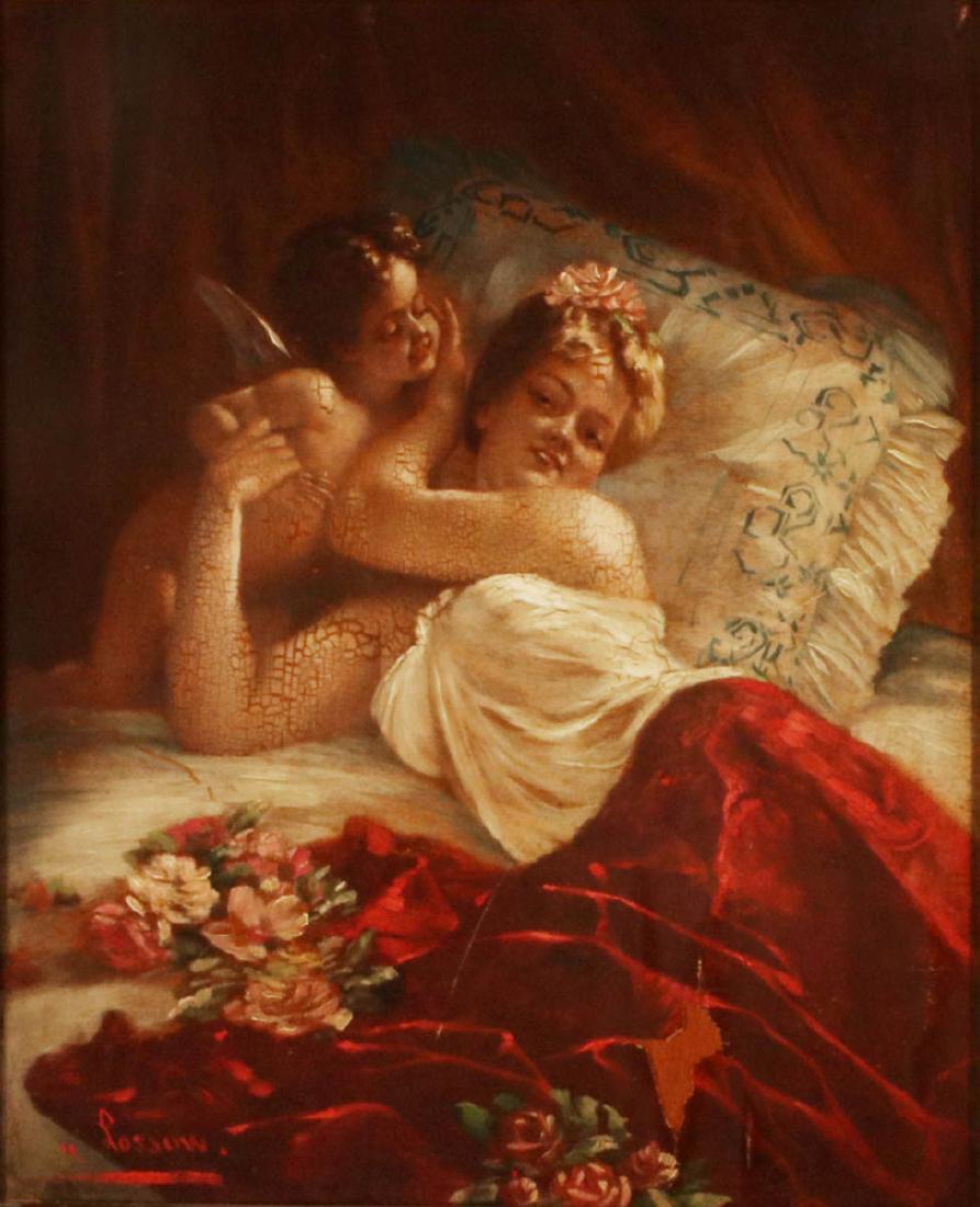 HEINRICH LOSSOW (1843-1897) OIL ON PAPER: Heinrich Lossow (1843-1897) Signed lower left. Measures 11.25 x 9.5, frame is 15.5 x 13.25 inches. We happily provide seamless in-house packing and shipping services on nearly everything we sell.