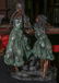 A LATE 20TH C BRONZE SCULPTURE WITH YOUNG LADIES - 8