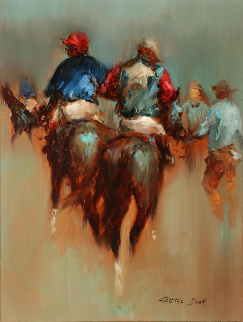 GEORGE DICK (1916-1978) OIL ON PANEL (1 of 9)