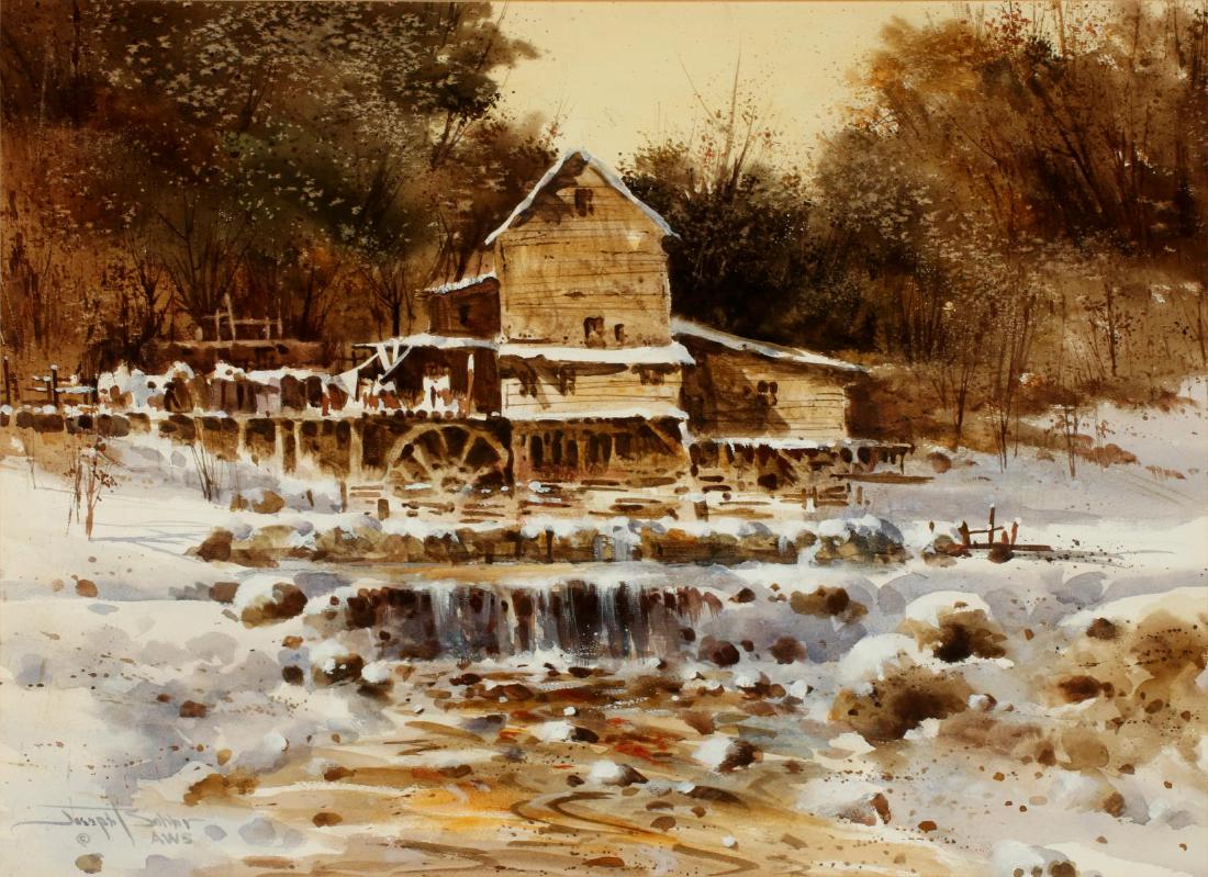 JOSEPH BOHLER (BORN 1938) WATERCOLOR ON PAPER (1 of 10)