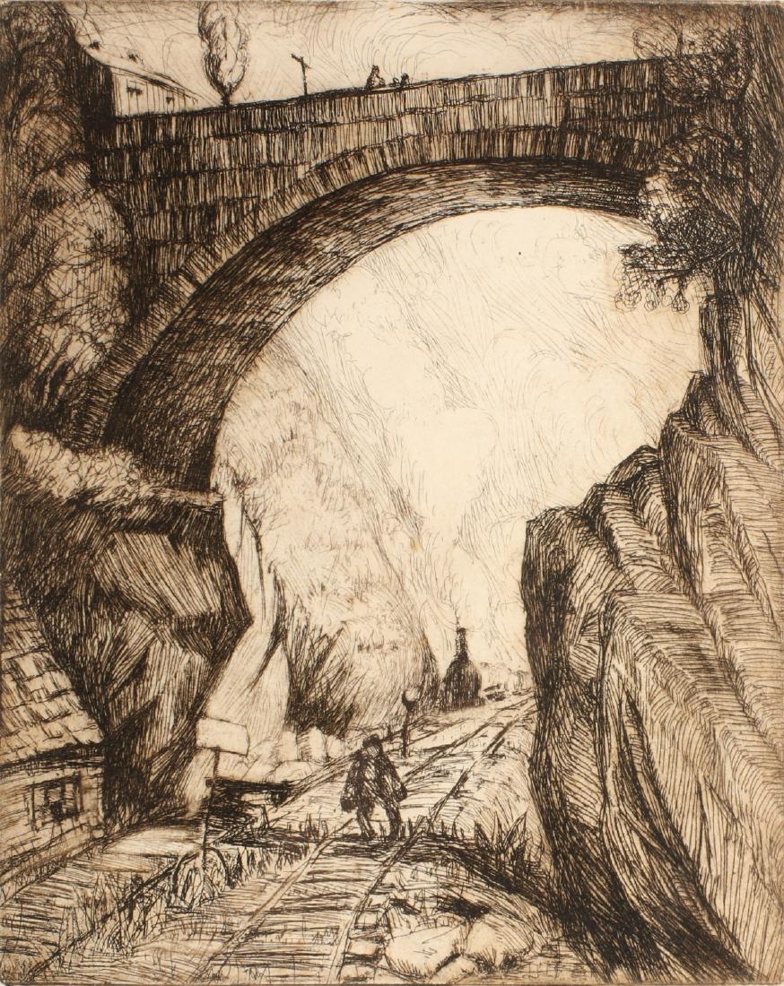 ILAH KIBBEY (1888-1958) PENCIL SIGNED ETCHING (1 of 8)