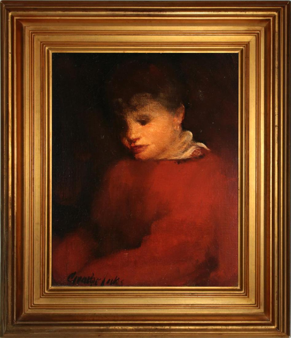 GEORGE LUKS (1867-1933) OIL ON CANVAS (1 of 12)